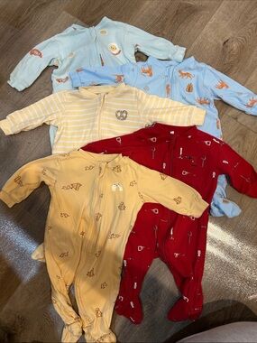Pekkle onesie lot, boys, 3M, 5 pieces